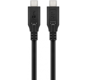 Goobay USB-C™ Cable, USB 3.2, 60 W, 10 Gbit/s, Power Delivery, 1.5 m, Black | Goobay