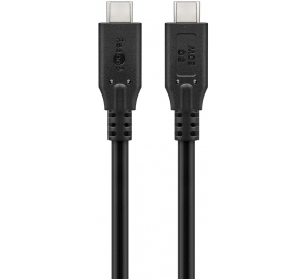 Goobay USB-C™ Cable, USB 3.2, 60 W, 5 Gbit/s, Power Delivery, 1.5 m, Black | Goobay