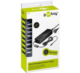 Goobay 55004 Notebook Power Supply 134.5 W, Black | Goobay