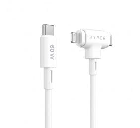 Hyper HyperJuice Silicone USB-C to USB-C and Lightning Hybrid 60W Cable