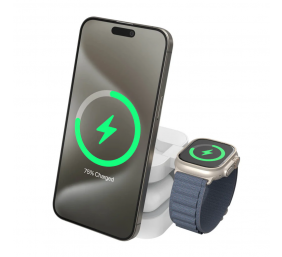 Hyper Hyperjuice Qi2 3-in-1 Magnetic Charging Stand