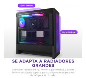 NZXT PC case H5 Flow RGB 2024 black