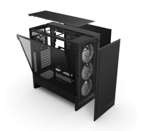 NZXT PC case H5 Flow RGB 2024 black