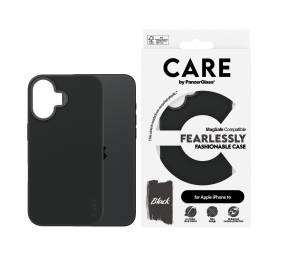 CARE Fashionable Case | Back cover | Apple | iPhone 16 | Recycled plastic | Black | MagSafe