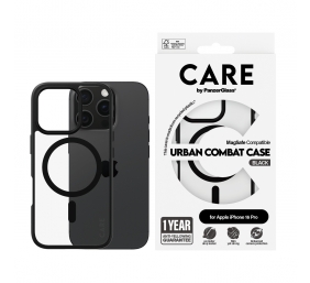 CARE Flagship Case | Back cover | Apple | iPhone 16 PRO | Recycled plastic | Black | MagSafe