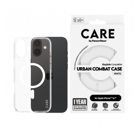 CARE by PanzerGlass Case Flagship | Back protection | Apple | iPhone 16 Plus | Recycled plastic | White | MagSafe