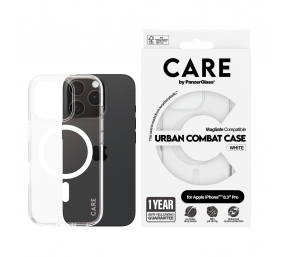 CARE Flagship Case | Back cover | Apple | iPhone 16 PRO | Recycled plastic | White | MagSafe