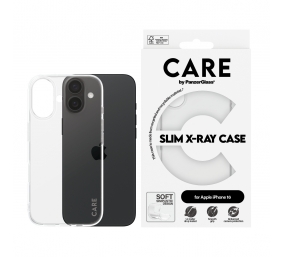 CARE Fashionable Case | Back cover | Apple | iPhone 16 | Recycled plastic | Transparent | X-Ray Soft Basic