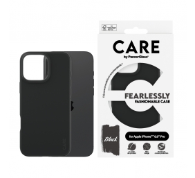 CARE Fashionable Case | Back cover | Apple | iPhone 16 Pro Max | Recycled plastic | Black