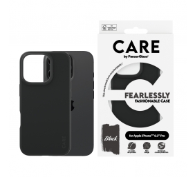 CARE Fashionable Case | Back cover | Apple | iPhone 16 PRO | Recycled plastic | Black