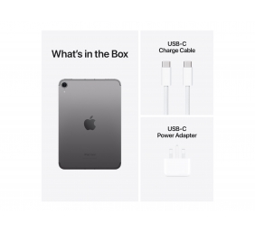 Apple iPad Mini (A17 Pro) | 8.3 " | Space Gray | Liquid Retina | 2266 x 1488 pixels | 128 GB | Wi-Fi | Front camera | 12 MP | Rear camera | 12 MP | Bluetooth | 5.3 | iPadOS