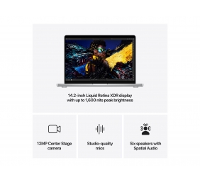Apple MacBook | Pro | Silver | 14 " | 3024 x 1964 pixels | Apple M4 Max | 36 GB | Solid-state drive capacity 1000 GB | Apple M4 Max chip 14-core CPU/32-core GPU | macOS | 802.11ax | Bluetooth version 5.3 | Keyboard language Russian | Keyboard backlit | Wa