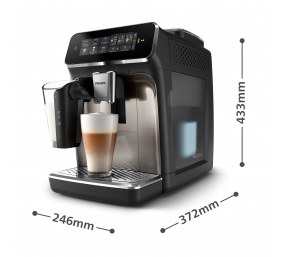 Philips Espresso Coffee Maker | EP3347/90 | Pump pressure 15 bar | Built-in milk frother | Automatic | 1500 W | Black