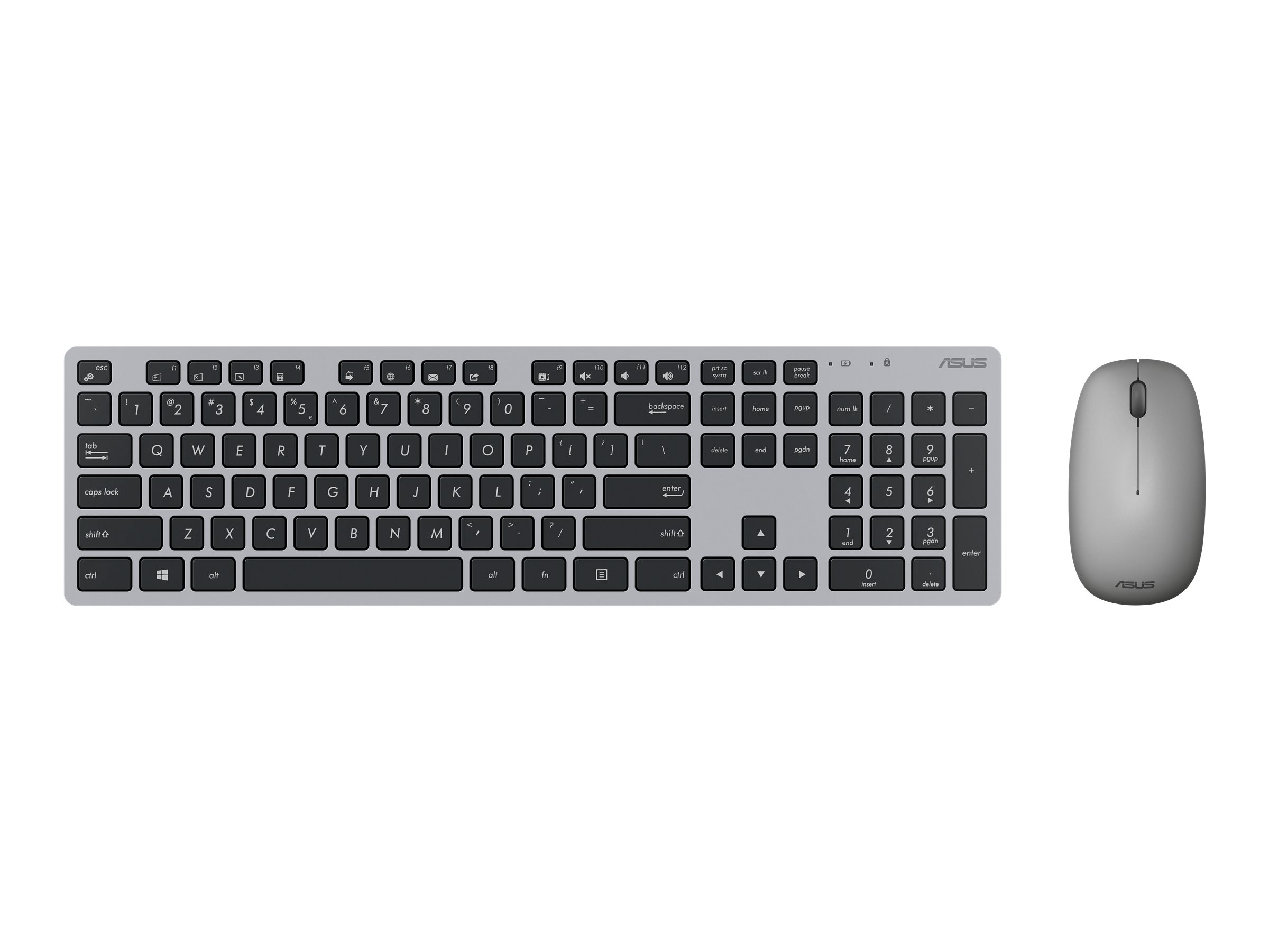 Asus W5000 | Keyboard and Mouse Set | Wireless | US | Gray