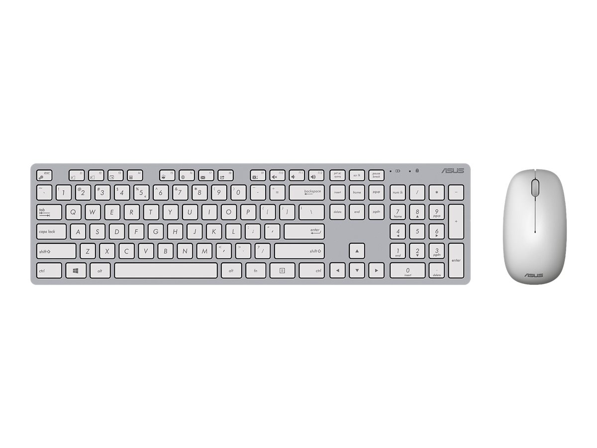 Asus W5000 | Keyboard and Mouse Set | Wireless | US | White