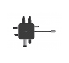 Acer 7-in-1 USB Type-C Dock | Ethernet LAN (RJ-45) ports 1 | DisplayPorts quantity 1 | HDMI ports quantity 1