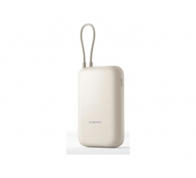 Xiaomi Power Bank (Integrated Cable) | 10000 mAh | USB-A/USB-C/USB-C cable | Tan