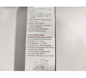 Ecost prekė po grąžinimo Schell Schellomat Basic 022470699 Slėgio tualetas SP?1/4LER