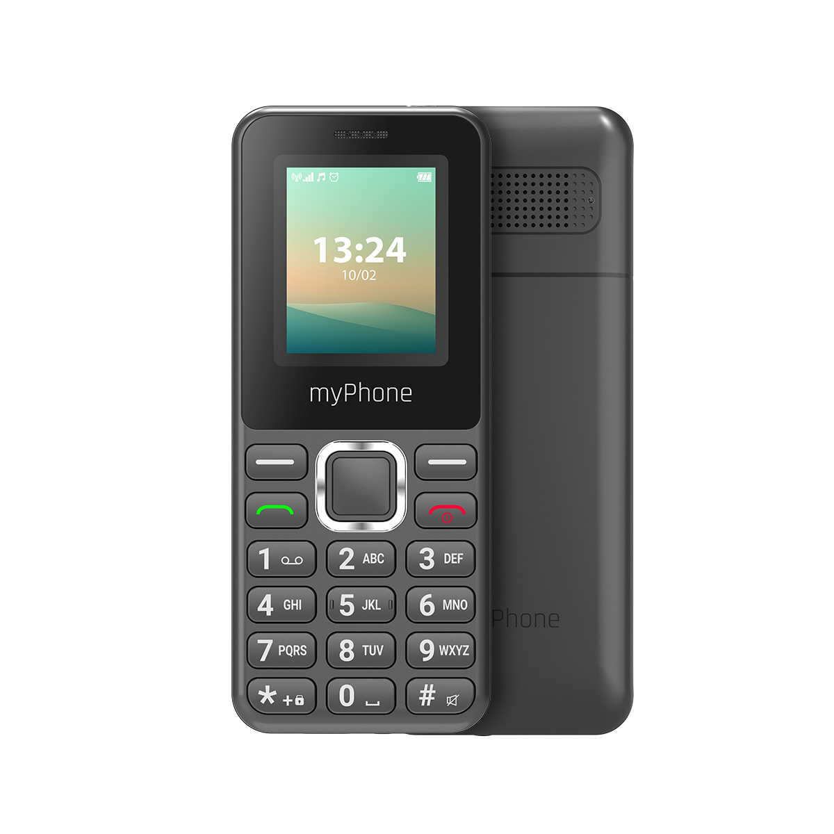 myPhone 2240 LTE | Black | 1.77 " | TN | 48 MB | 128 MB | Dual SIM | Nano SIM | 3G | Bluetooth | 2.1 | USB version USB-C | 1000 mAh