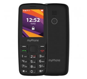 myPhone 6410 LTE | Black | 2.4 " | TFT | 64 MB | 128 MB | Dual SIM | Nano SIM | USB version Type-C | Built-in camera | Main camera resolution 0.3 MP | 1400 mAh