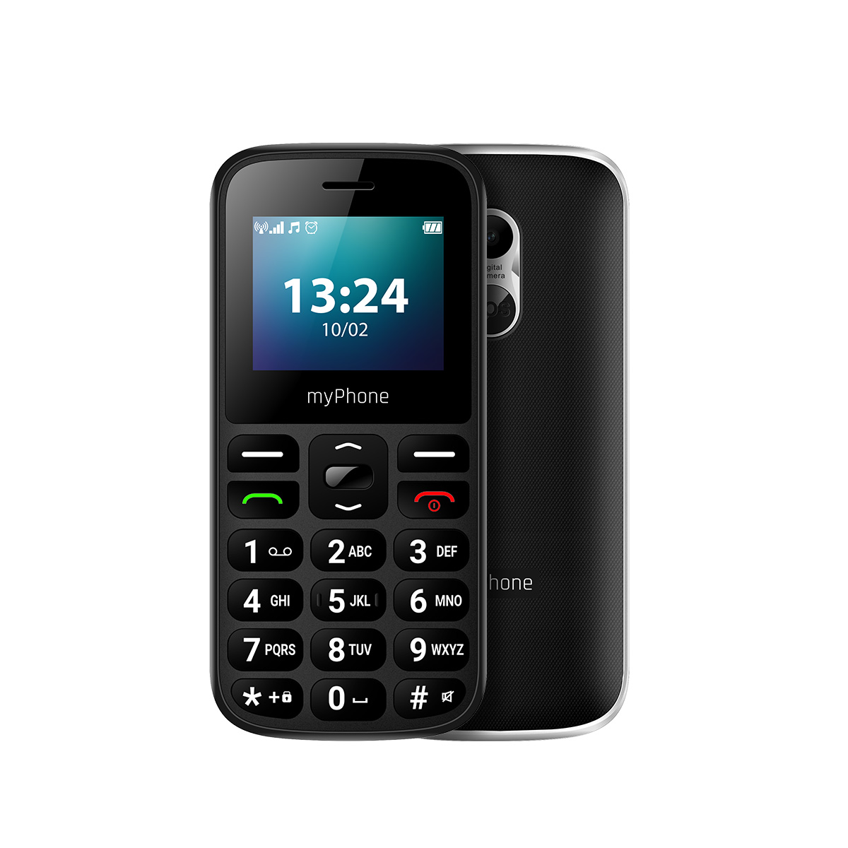 myPhone HALO | A LTE | Black | 1.77 " | TFT | 48 MB | 128 MB | Dual SIM | Nano SIM | Bluetooth | 5.0 | USB version Micro USB | Built-in camera | Main camera resolution 0.3 MP | 800 mAh