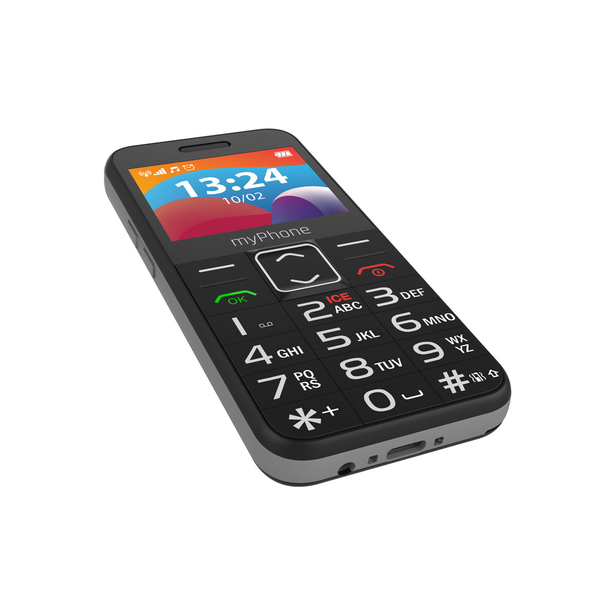 myPhone HALO | 3 LTE | Black | 2.4 " | IPS | 48 MB | 128 MB | Dual SIM | Nano SIM | 3G | Bluetooth | 2.1 | USB version Type-C | Built-in camera | Main camera resolution 0.3 MP | 1400 mAh