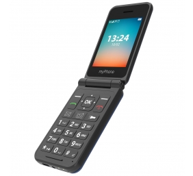 myPhone Flip | LTE | Black | 2.8 " | TFT | 48 MB | 128 MB | 3G | Bluetooth | 2.1 | USB version Type-C | Built-in camera | Main camera resolution 1.3 MP | 1000 mAh