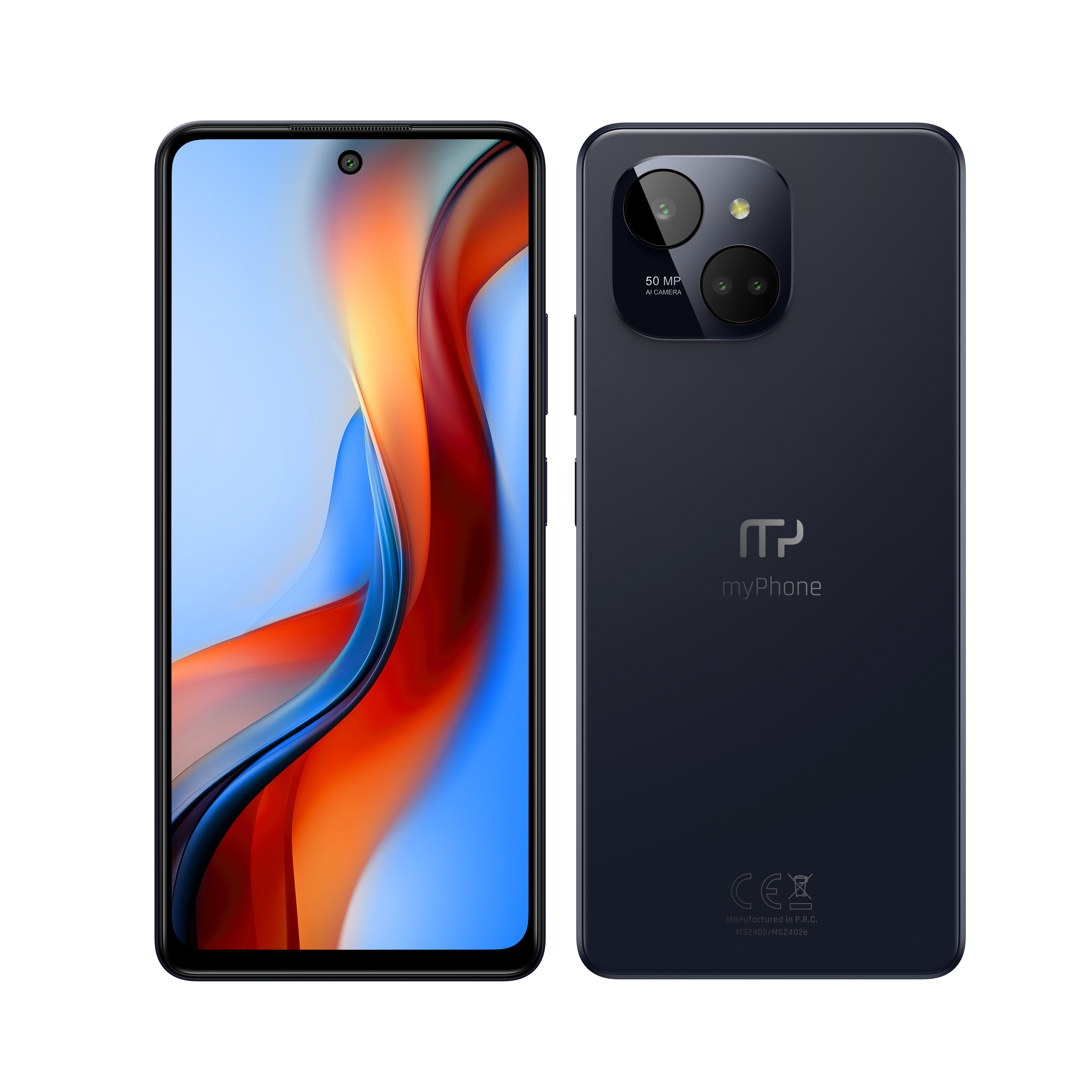 myPhone N23 | Plus 5G | Black | 6.78 " | IPS | 1080 x 2460 pixels | Mediatek | Dimensity 6020 | Internal RAM 8 GB | 256 GB | microSD | Dual SIM | Nano SIM | 3G | 4G | 5G | Main camera resolution 50 MP | Secondary camera resolution 8 MP | Android | 14 | 50