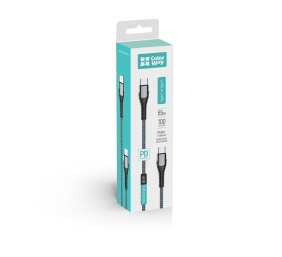 ColorWay Cable Type-C - Type-C (PD Fast Charging 65W) 3.0А, 1m | CW-CBPDCC040-GR