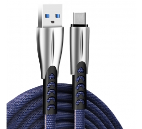 ColorWay Cable USB Type-C (Zinc Aalloy) 2.4А, 1m | CW-CBUC012-BL
