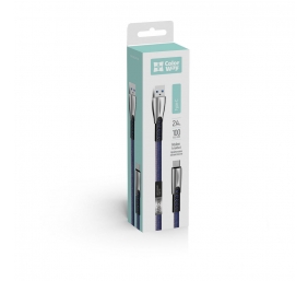 ColorWay Cable USB Type-C (Zinc Aalloy) 2.4А, 1m | CW-CBUC012-BL