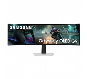 Samsung LS49DG910SUXEN Odyssey G9 G91SD | 49 " | OLED | 32:9 | 144 Hz | 0.03 ms | 5120 x 1440 pixels | 250 cd/m² | HDMI ports quantity 1 | Silver