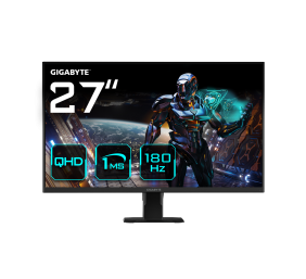 Gigabyte GS27QA EK1 | 27 " | IPS | QHD | 180 Hz | 1 ms | 2560 x 1440 pixels | 300 cd/m² | HDMI ports quantity 2 | Black