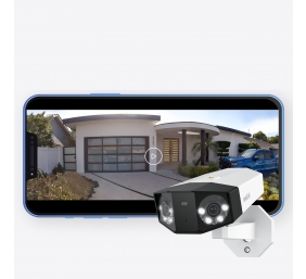 Reolink | Dual-Lens PoE Security Camera with 180° Panoramic View | Duo Series P750 | Bullet | 16 MP | 2.8mm/F1.6 | Power over Ethernet (PoE) | IP67 | H.265 | Micro SD, Max. 256 GB | White