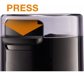 Gorenje | Coffee Grinder | SMK150SB | 150 W | Coffee beans capacity 45 g | Lid safety switch | Black