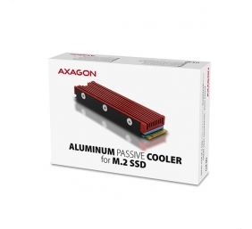 AXAGON | Passive aluminum cooler for all M.2 SSDs, size 2280, high 12 mm | CLR-M2