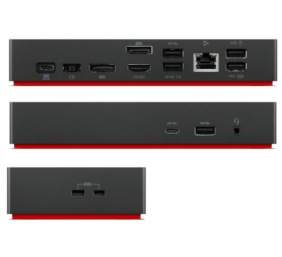 Lenovo ThinkPad Universal USB-C Dock 40AY0135EU Jungčių stotelė, Juoda