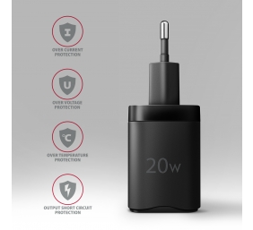AXAGON Wallcharger 2x port (USB-A + USB-C), 20W | ACU-PQ20