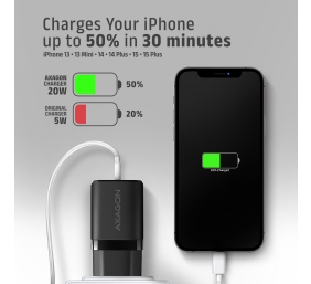AXAGON Wallcharger 2x port (USB-A + USB-C), 20W | ACU-PQ20