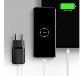 AXAGON Wallcharger 2x port (USB-A + USB-C), 20W | ACU-PQ20