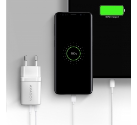 AXAGON Wallcharger 2x port (USB-A + USB-C), 20W | ACU-PQ20W