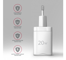 AXAGON Wallcharger 2x port (USB-A + USB-C), 20W | ACU-PQ20W