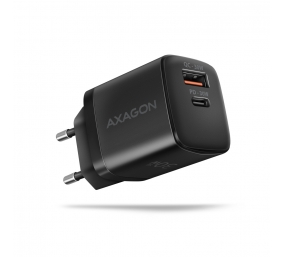 AXAGON Sil wallcharger 2x port (USB-A + USB-C), 30W | ACU-PQ30