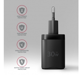 AXAGON Sil wallcharger 2x port (USB-A + USB-C), 30W | ACU-PQ30