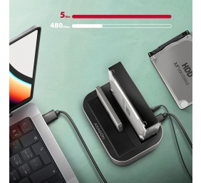 AXAGON | SuperSpeed USB DUAL 2.5"/3.5" HDD/SSD DUAL dock | ADSA-DC