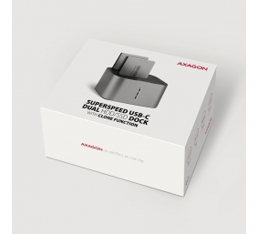 AXAGON | SuperSpeed USB DUAL 2.5"/3.5" HDD/SSD DUAL dock | ADSA-DC