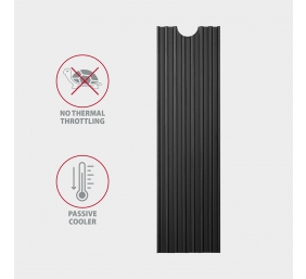 AXAGON Passive aluminum heatsink for all M.2 SSDs, size 2280, high 3 mm | CLR-M2L3
