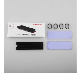 AXAGON Passive aluminum heatsink for all M.2 SSDs, size 2280, high 6 mm | CLR-M2L6