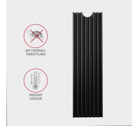 AXAGON Passive aluminum heatsink for all M.2 SSDs, size 2280, high 6 mm | CLR-M2L6