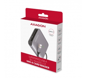AXAGON Aluminum high-speed USB-A 3.2 Gen 1 memory card reader, 3 slots | CRE-S3